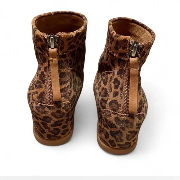 Shoe The Bear x Anthropologie Emmy Lou Wedge Boots in Brown Leopard Print - Picture 3 of 6